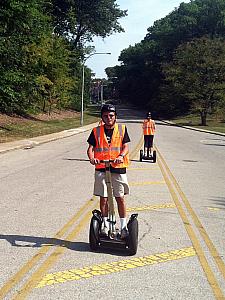 Dad Klocke's segway close-up