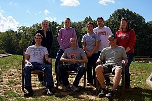 Group shot before leaving the cabin