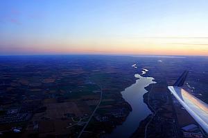 river from the plane