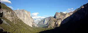 Panoramic shot of Tunnel View