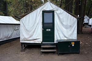 Our tent cabin in Curry Village!