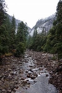 Day 3 - today, we hiked to the Vernal and Nevada Falls. This photo is at the start of our hike.