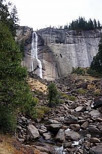 That's the Nevada Fall off in the distance. We're headed to the top of it.