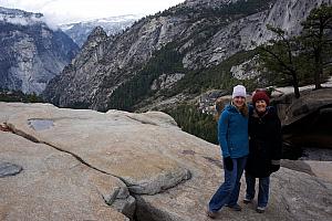 Kelly and Mom Klocke atop the Nevada Fall. 