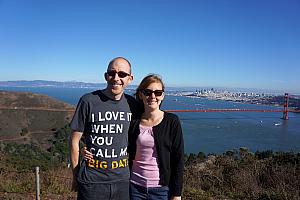 Jay and Kelly -- yes, my shirt is awesome :)