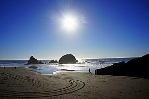 The beach at Land's End.