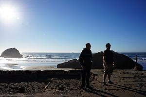 Jay and Matt taking in the views