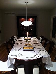 We had a dinner party to celebrate 31st birthdays for Brian Telintelo and me.