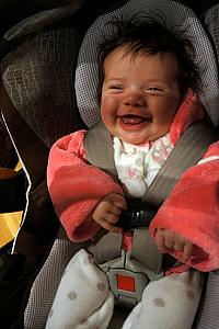 smiling Claire, what a cutie 