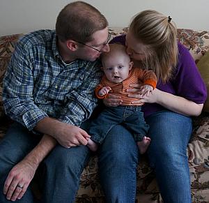 Mom and Dad with Cooper