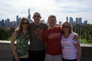 Atop the memorial