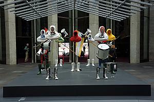 Melbourne's National Gallery of Victoria (NGV) - very clever art installation with a bodyless band.