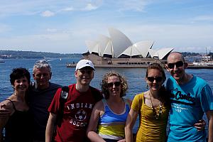 Our first view of Sydney's Opera House!