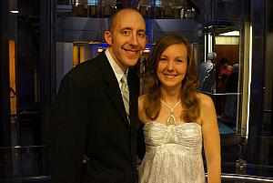 Jay and Kelly all dressed up for formal night