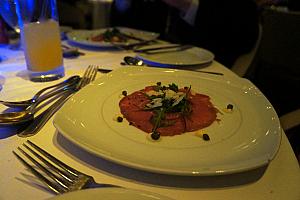 Yummmmm - one of my favorite appetizers - beef carpaccio