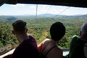 Riding on the skyrail