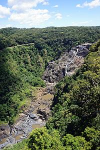 Riding over the barron gorge waterfall