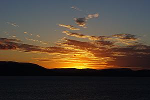 April 4: Sea Day. Another sunset from the ship.