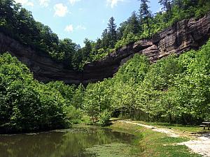 View from ground zero of Torrent Falls. Getting ready to transition to repelling!