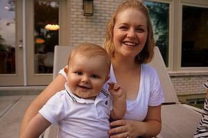 Jenny and Cooper, with great smiles.