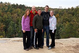 All the hikers atop Natural Bridge