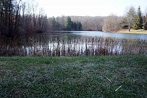 The lake began to unfreeze on Sunday with the temperature near 50.