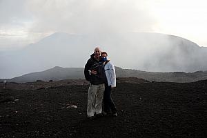 After a short walk along the edge of the crater, we arrived at another viewpoint.