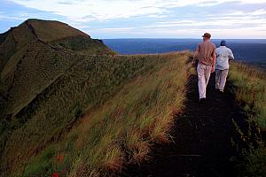 The ridge line along the volcano afforded great views.