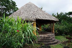 Our hut at the Totoco Ecolodge -- completely off the grid; electricity solely provided via a solar panel.