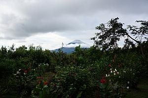 View from our breakfast table - and from our porch - was simply stunning. Since we are on Maderas volcano - this is Concepcion.