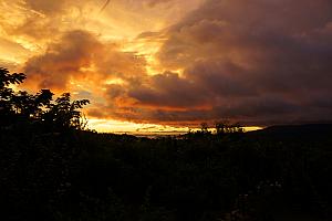 Sunset from our porch.