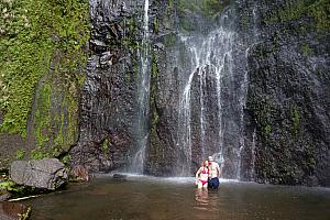 The water was quite cool. It was nice to get in for a quick refresh and a photo, but that was about all we lasted.