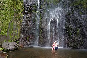 The water was quite cool. It was nice to get in for a quick refresh and a photo, but that was about all we lasted.