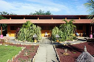 Arriving at our final destination - Buena Onda along the Pacific coast. Our room was the leftmost of the three rooms.