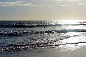 Earlier in the trip, we took a surfing lesson, which  was lots of fun and also pretty intense. Now, we're out to try it ourselves.