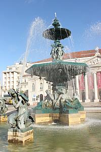 March 23: Lisbon, Portugal. Pretty fountain.