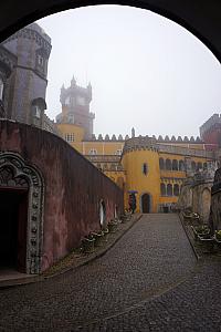 March 24: We took a one hour train ride from downtown Lisbon to Sintra to visit the Pena National Palace. We were quite disappointed for it to be completely foggy and rainy. To be continued...