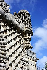 Close-up of the palace exterior