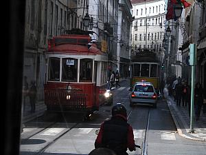 March 25: Back in Lisbon, we took a ride on a street car.