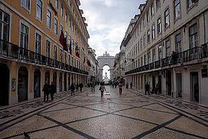 A nice pedestrian road.