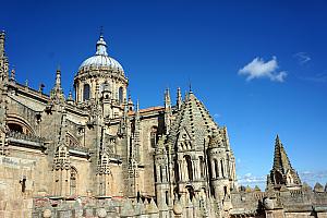 View from a lower rooftop of the cathedral