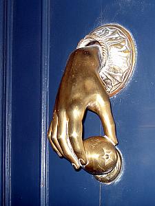 Fancy doorknob.