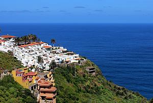 View of a village on the other side of the island