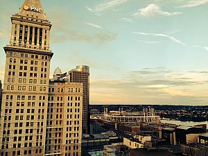 Atop the Federal Reserve building.