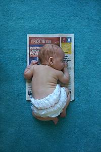 Capri is three months old! This is the Cincinnati Enquirer from the day she was born.