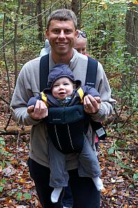 Brian and Thomas are enjoying the hike.