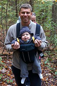 Brian and Thomas are enjoying the hike.