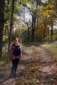 Kelly and Capri on our walk.