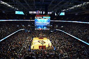 Mario, Milda and I went to a Cleveland Cavaliers game!