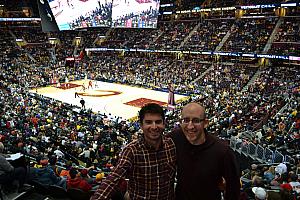 Mario and Jay at the game